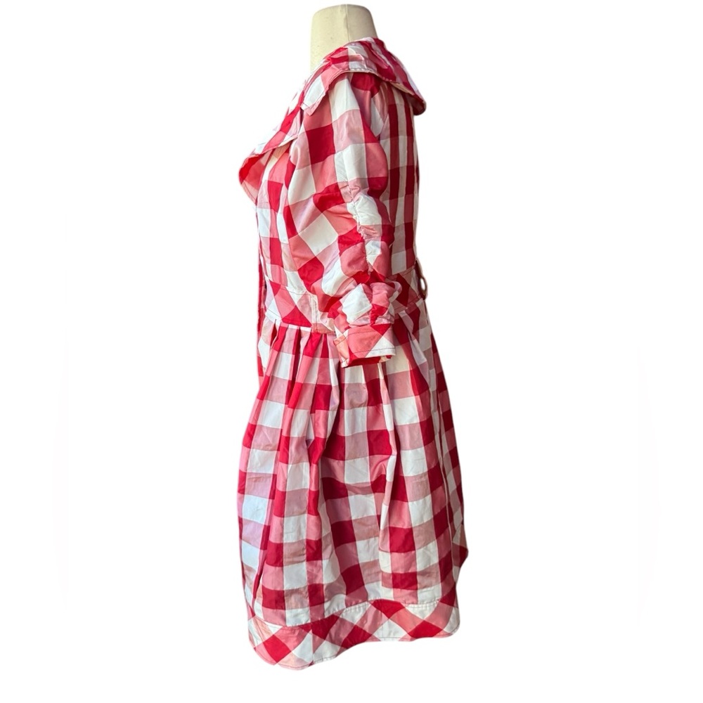 Source Unknown Gingham Raincoat W/Missing Belt - image 6